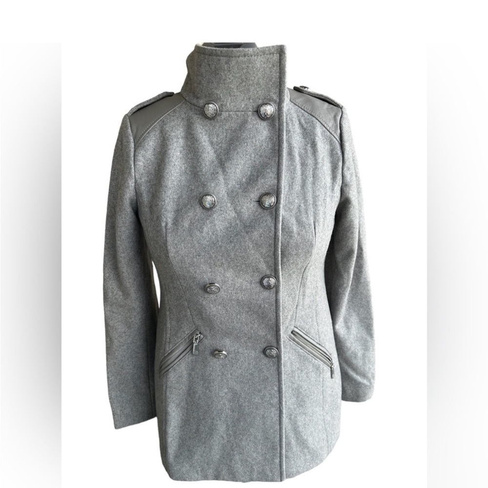 Vince Camuto | S | Gray Wool Blend Coat/ Jacket - Picture 4 of 16